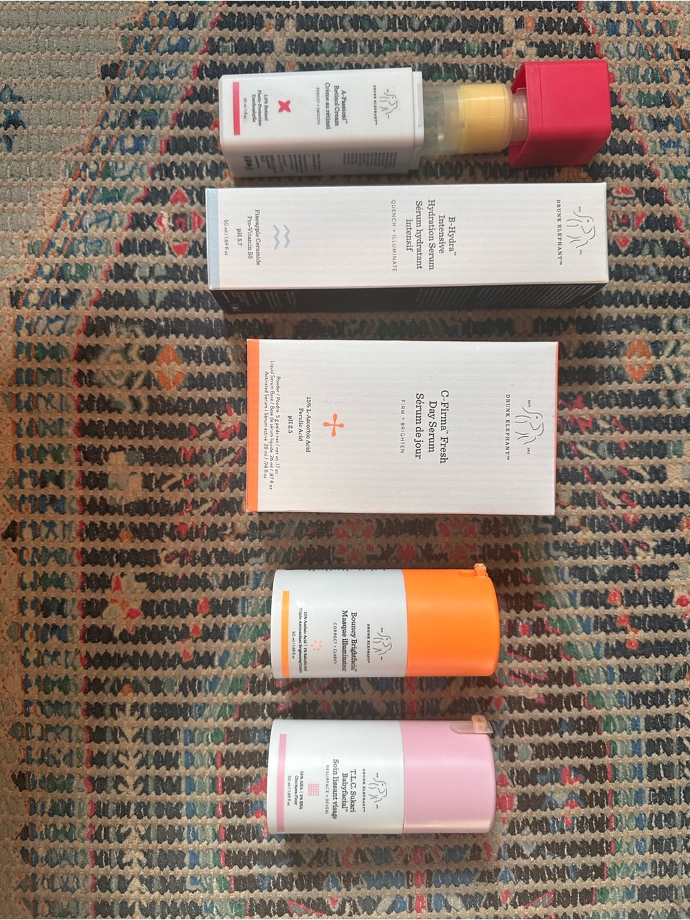 Drunk Elephant Skincare Set - C Firma and B Hydra with partials